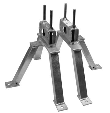 TELEVES - Mauerhalterung WA:440mm Rohrdurchm.bis 89mm