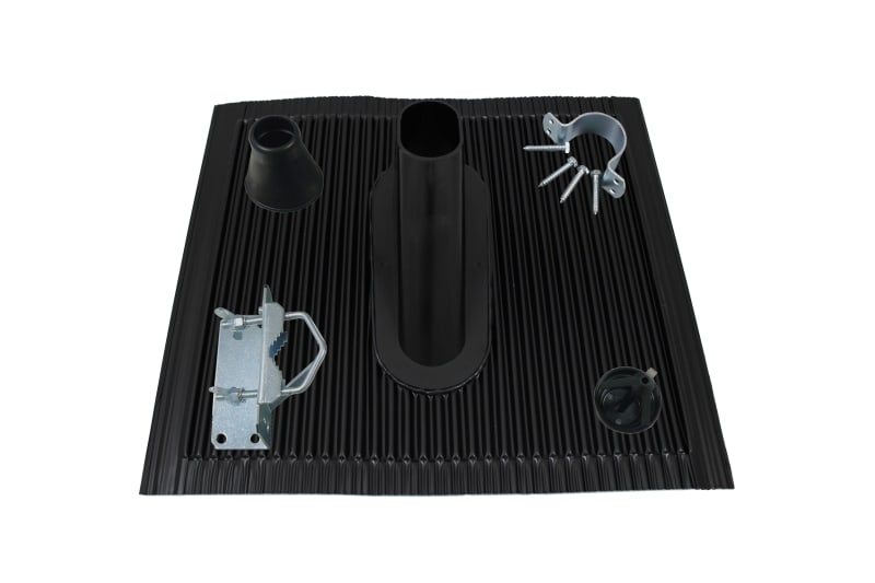 TELEVES - Mastzubehör-Set 60mm Aluziegel schwarz