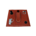 TELEVES - Mastzubehör-Set 48/50mm Aluziegel rot
