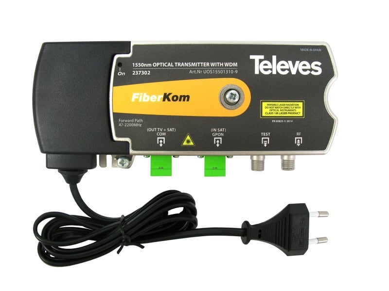 TELEVES - Optischer Sender 1550 terr. WDM 1310 sat. SC/APC 3dBm