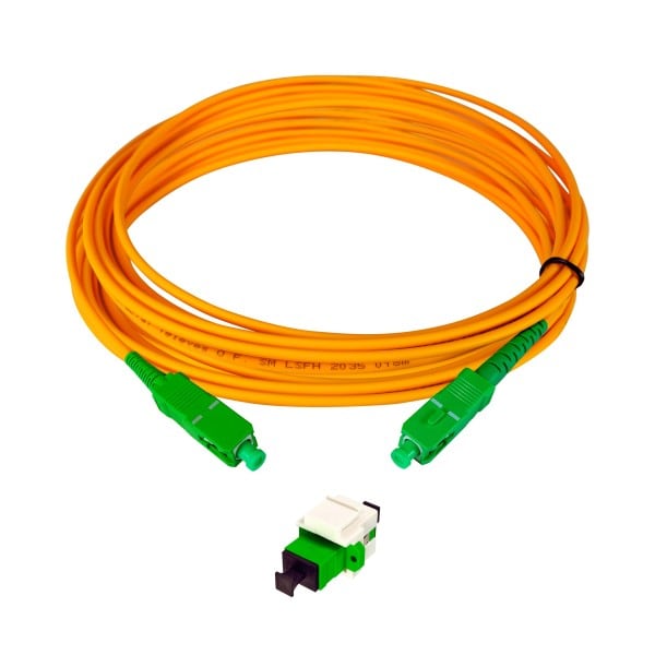TELEVES - SC/APC Buchse Keystone + Patchkabel LSFH Dca 25m