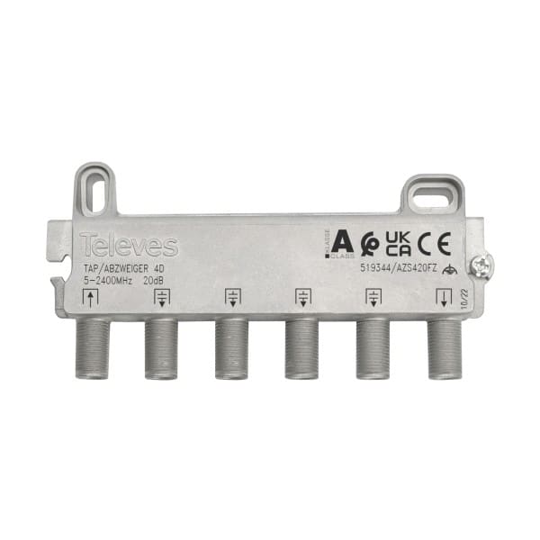 TELEVES - Abzweiger 4-fach 5-2400 MHz AD:16dB DD:1,2/2dB