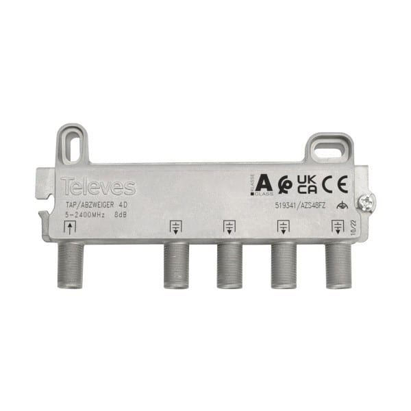 TELEVES - Abzweiger 4-fach 5-2400 MHz AD:20dB DD:1,5/1,5dB