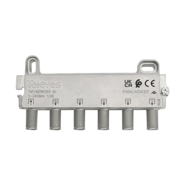 TELEVES - Abzweiger 4-fach 5-2400 MHz AD:8dB DD:2,5/2,6dB