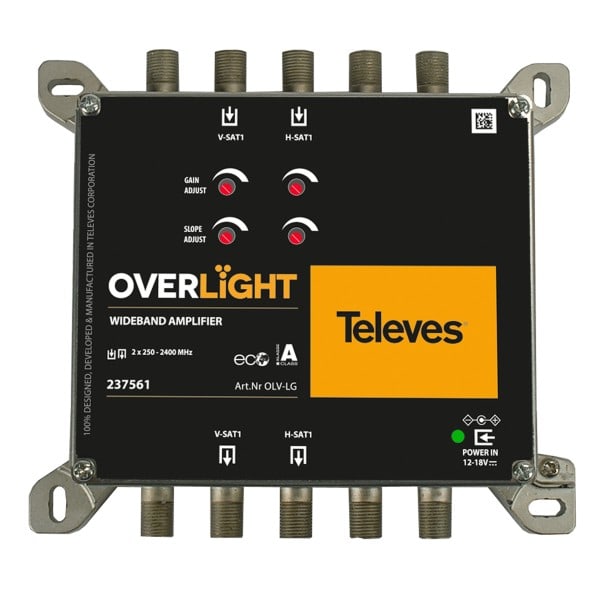 TELEVES - Overlight-Widebandverstärker V/H low gain 13db Pegelst Entz