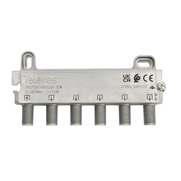 TELEVES - SAT-Verteiler 5-fach 5-2400 MHz VD: 10dB