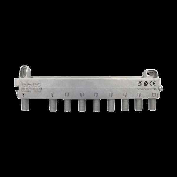 TELEVES - SAT-Verteiler 8-fach 5-2400 MHz VD: 14dB