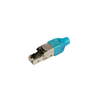 TELEVES - RJ45-Stecker FTP Cat 6A mit Schutzhülle Blau