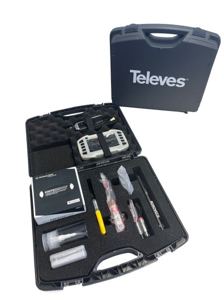 TELEVES - LWL - Reinigungskoffer mit Videomikroskop und Monitor