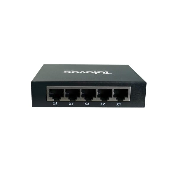 TELEVES - Ethernet Switch L2, Unmanaged: 5x 10/100/1000 Mbps
