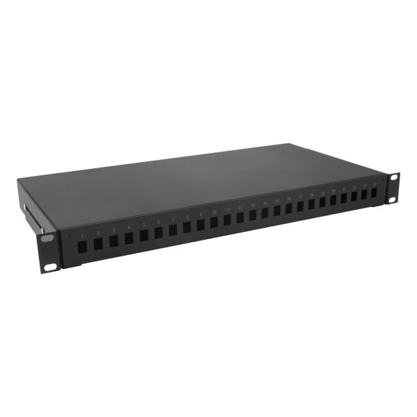 TELEVES - Frontblende 19'' 1U 24 SC mit Ablagefach