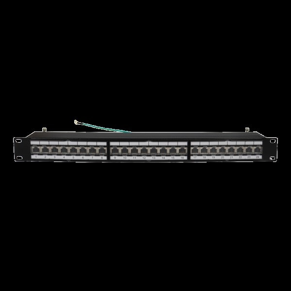 TELEVES - Frontblende 19'' 1HE -Panel mit 24XRJ45 CAT6A FTP