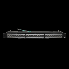 TELEVES - Frontblende 19'' 1HE -Panel mit 24XRJ45 CAT6A FTP