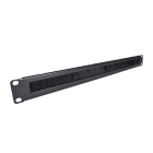 TELEVES - Frontblende 19'' 1HE, 1 Loch mit Bürstenleiste