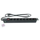 TELEVES - Steckdosenleiste 19'' 1HE 8-fach Schuko 16A
