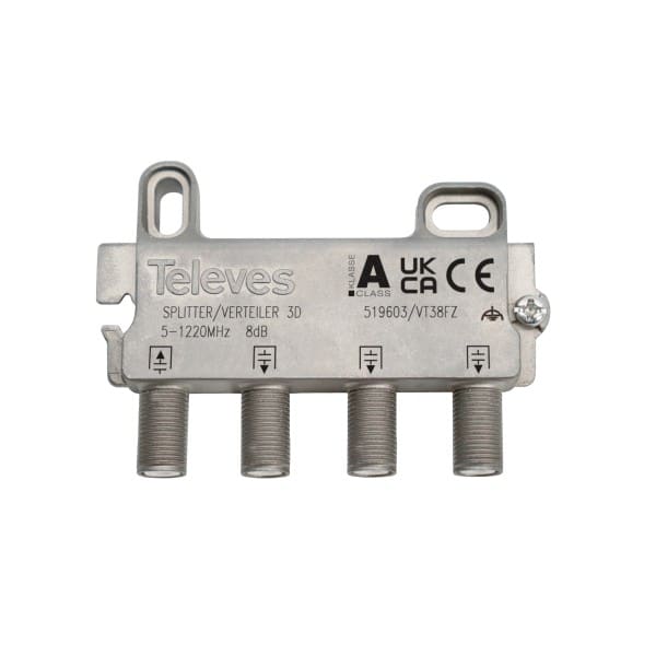 TELEVES - BK-Verteiler 3-fach 5-1218 MHz VD: 8 dB