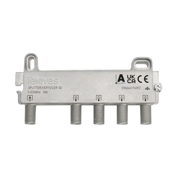 TELEVES - BK-Verteiler 4-fach 5-1218 MHz VD: 9 dB