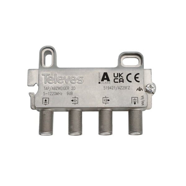 TELEVES - Abzweiger 2-fach 5-1218MHz AD: 9dB