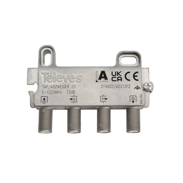 TELEVES - Abzweiger 2-fach 5-1218MHz AD: 12dB