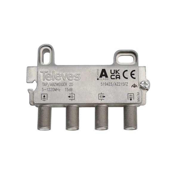 TELEVES - Abzweiger 2-fach 5-1218MHz AD: 15dB