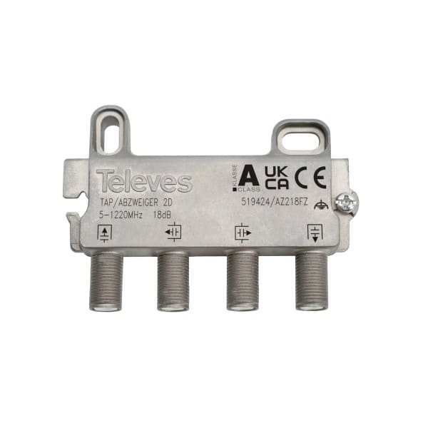 TELEVES - Abzweiger 2-fach 5-1218MHz AD: 18dB