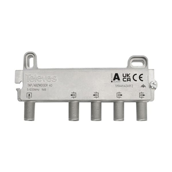 TELEVES - Abzweiger 4-fach 5-1220MHz AD: 8dB