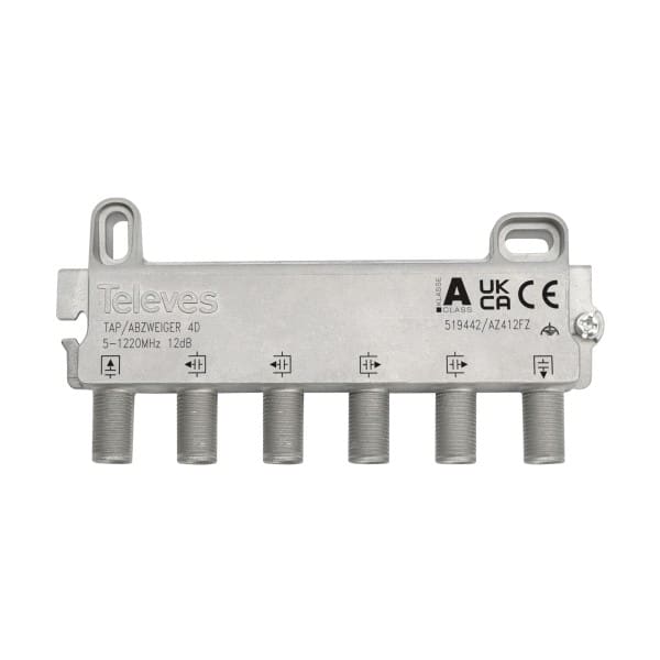 TELEVES - Abzweiger 4-fach 5-1218MHz AD: 12dB