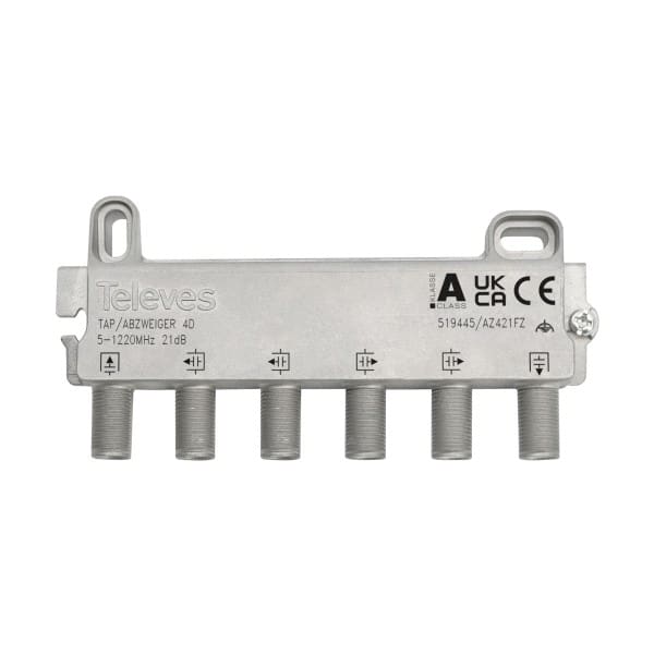 TELEVES - Abzweiger 4-fach 5-1218MHz AD: 21dB