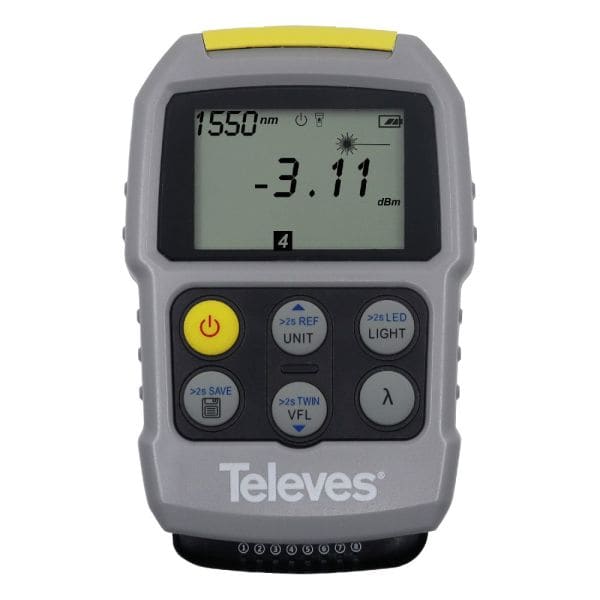 TELEVES - Mini-Testgerät für Lichtwellenleiter OPM+VFL + Datenkabel