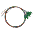 TELEVES - 12 Stück -Pigtail-Patchkabel SM 1m LSFH Innen LC/APC (900µm)