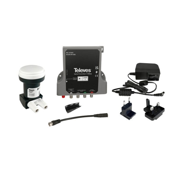 TELEVES - Kit Wideband-LNB + opt.Sender 2xSAT Wideband in 1350 NM