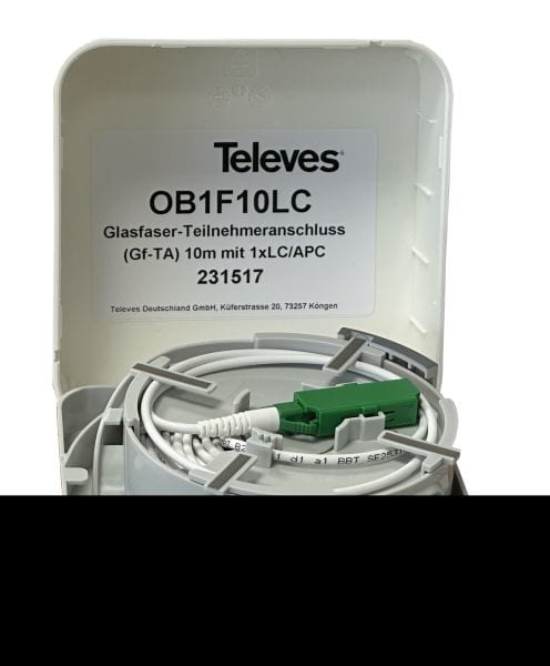TELEVES - Optische Box 1 Ausgang mit 10m Kabel LC/APC