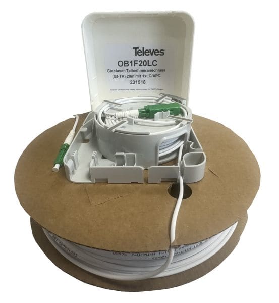 TELEVES - Optische Box 1 Ausgang mit 20m Kabel LC/APC