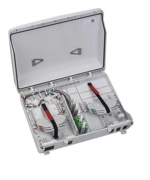 TELEVES - Glasfaser-Hüp 4-8WE. Wandgeh. IP55 inkl. Faserführungsstift