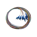 TELEVES - 12 coloured Pigtail-Patchkabel SM 2m LSFH Inndoor LC/UPC (900µm)