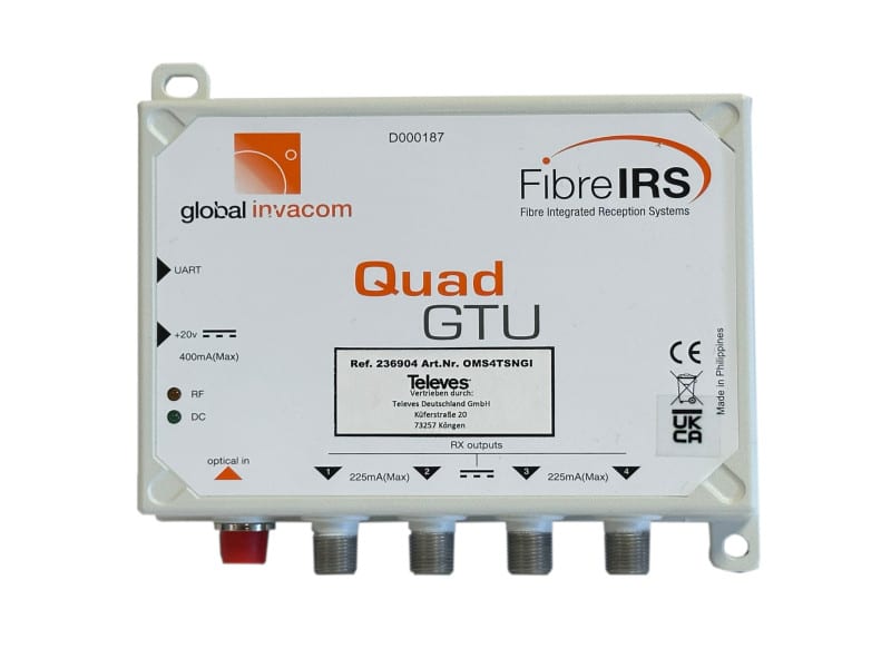 TELEVES - Optischer SAT - QUAD - Umsetzer + terr.