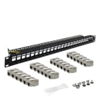 TELEVES - Frontblende 19'' 1HE, incl 24 Keystonemodule