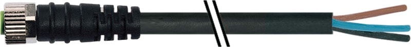 MURRELEKTRONIK - M8 Bu. 0° freies Ltg.-ende