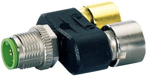 MURRELEKTRONIK - T-Stück SlimLine (LED) M12-St 5pol/ 2x M12-Bu 4pol