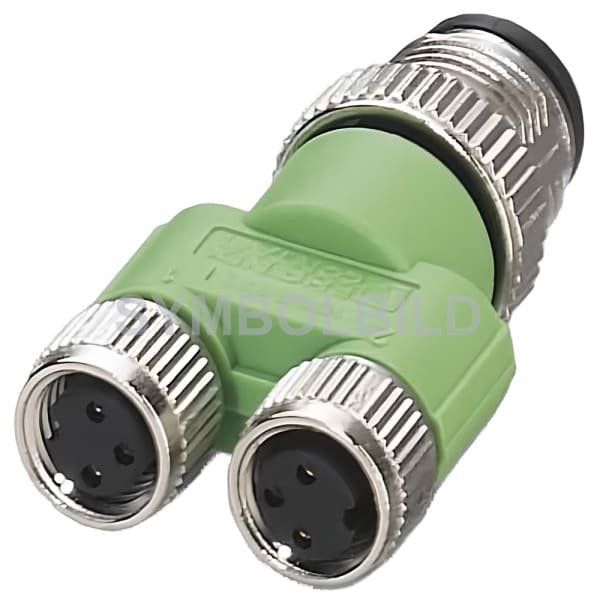 MURRELEKTRONIK - T-Stück SlimLine M12-St 5p./ 2x M12-Bu 5p., Br.2-4