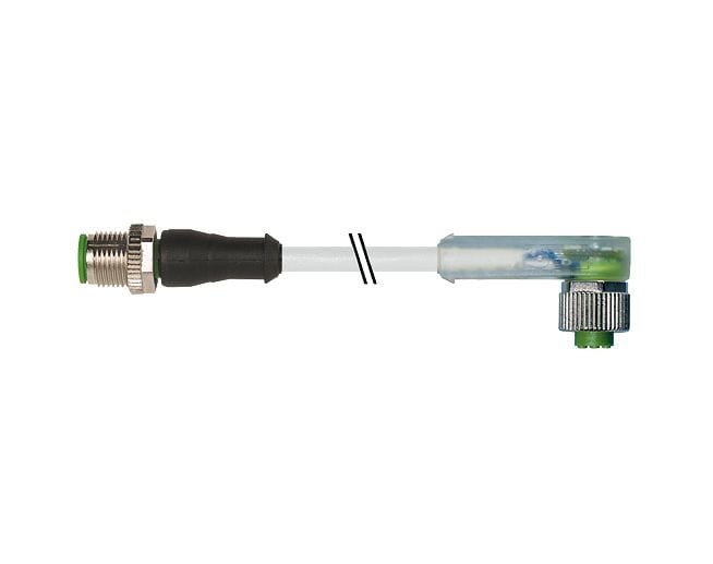 MURRELEKTRONIK - M12 St. ger. auf M12 Bu. gew. mit LED