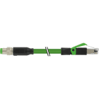 MURRELEKTRONIK - M8 St. 0° / M8 St. 0° geschirmt, Ethercat PUR 1x4xAWG26 geschirmt gn UL/CSA+schleppk. 15m