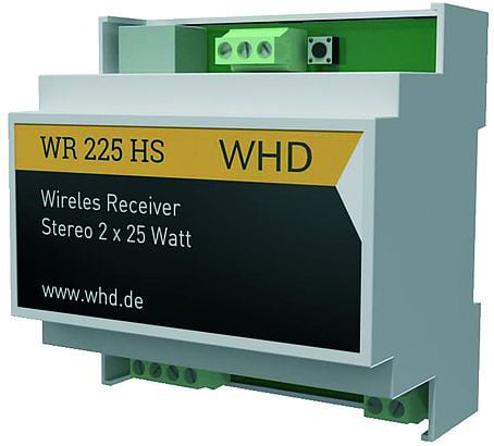 WHD - WR 225 HS, WLAN-Audioempfänger mit 2x25W-Verstärker und LAN-Schnittst, grau
