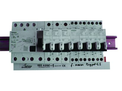 EL-NE - Kurzversch. f.Siemens Fi+LS,12TE,10mm²