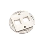 SYSTIMAX - UP Datendose 2 Port leer RAL9010 für GigaSPEED Module
