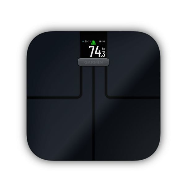 GARMIN - Körperanalysewaage 181kg LCD-Anzeige sw