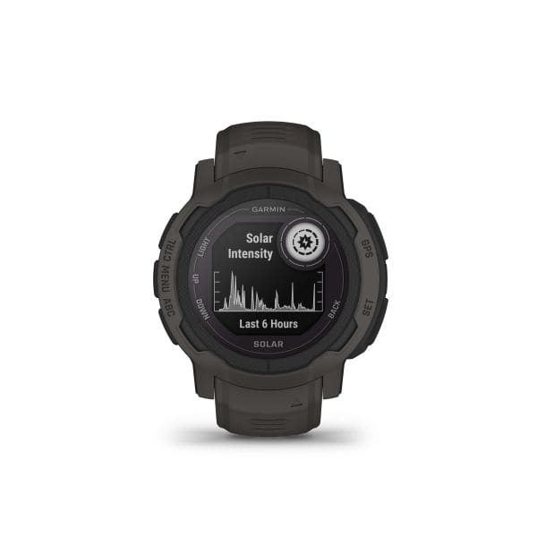 GARMIN - Smartwatch Solar b.230mm HF SmartN GPS Höhenm 53g schiefergr