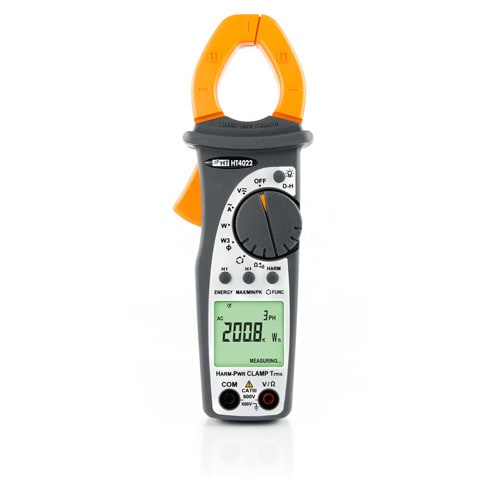 HT INSTRUMENTS - Digitale Stromzange 400A AC TRMS mit Oberwellen, Leistungs-
