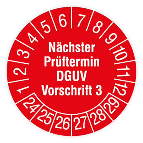 HT INSTRUMENTS - Sicherheitsprüfplaketten 15mm (160 Stück)
