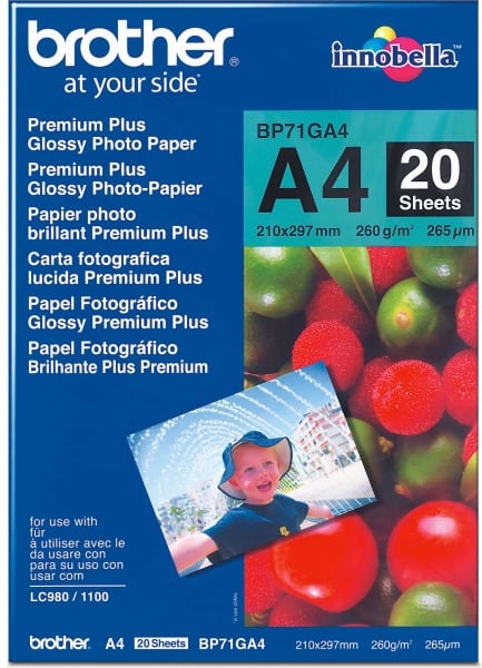 BROTHER - Fotopapier A3 20 Blatt BP-71GA3